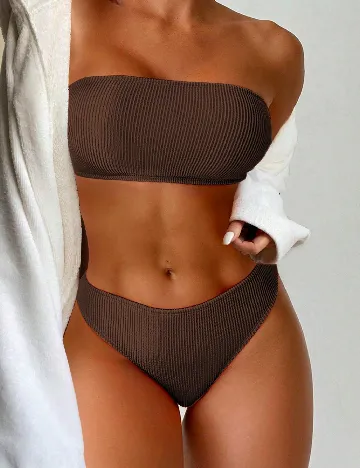 Costum de baie SHEIN, maro