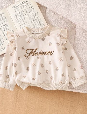 Bluza Shein Kids, crem