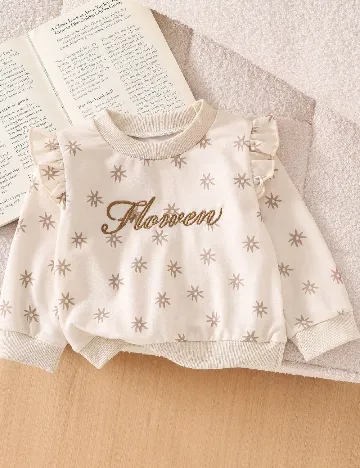 Bluza Shein Kids, crem
