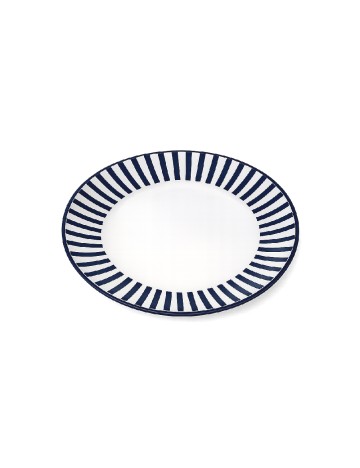 Farfurie din ceramica, 19 cm KAPIMEX, alb/albastru