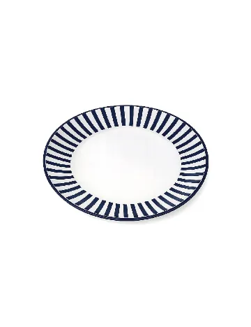 Farfurie din ceramica, 19 cm KAPIMEX, alb/albastru