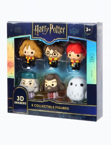 Set radiere 3D Harry Potter 6 bucati Durabo, mix culori