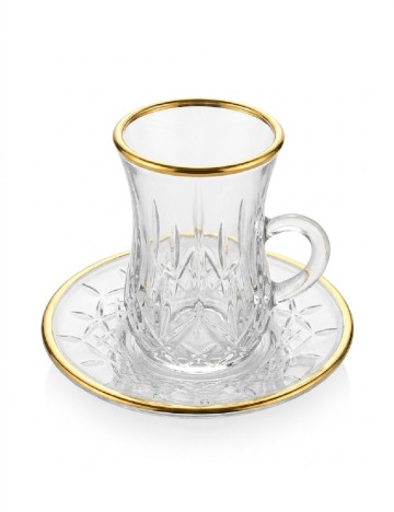Set ceasca si farfurie The Merchandise Club, transparent
