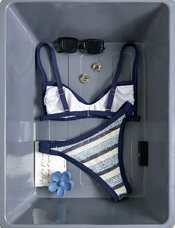 Costum de baie SHEIN, albastru