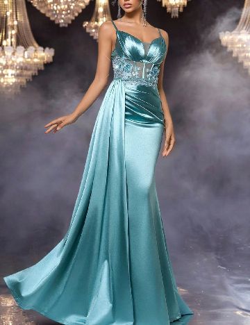 Rochie lunga SHEIN, albastru