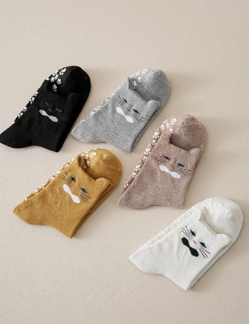 Set sosete 5 perechi SHEIN, mix culori