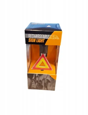 lumina LED reincarcabila pentru spate bicicleta ACTION, mix culori