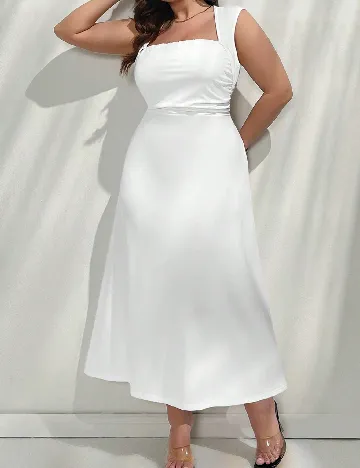 Rochie lunga SHEIN CURVE, alb