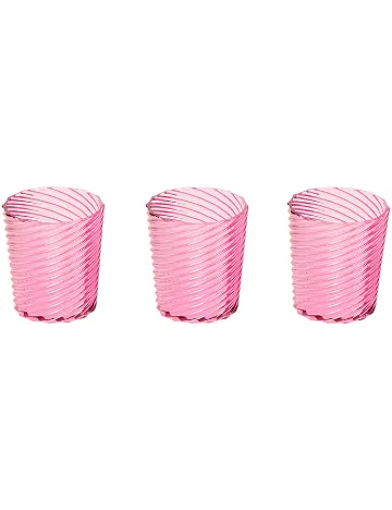 Set pahare de plastic 3 bucati ACTION, roz