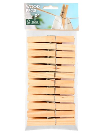 Set carlige de rufe, 24 bucati ACTION, crem