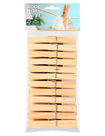 Set carlige de rufe, 24 bucati ACTION, crem