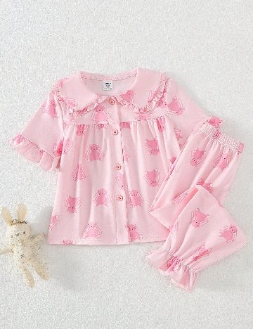 Pijama Shein Kids, roz