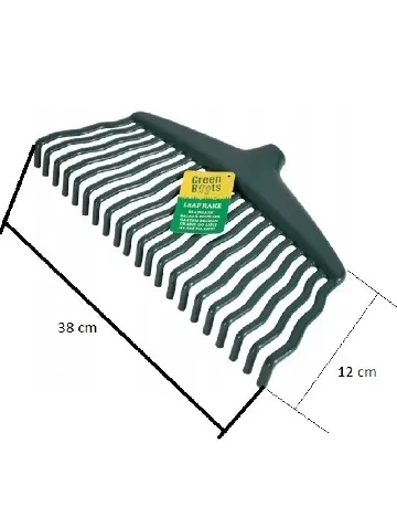 Greblă pentru frunze, 38 cm Garden Touch, verde