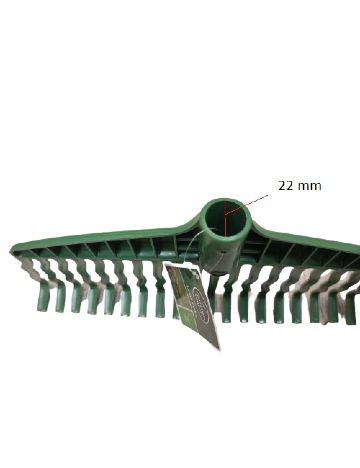 Greblă pentru frunze, 38 cm Garden Touch, verde