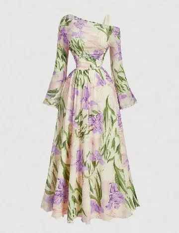 Rochie lunga SHEIN CURVE, floral print
