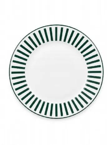 Farfurie din ceramica, 19 cm KAPIMEX, alb/verde