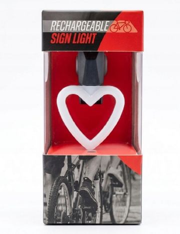 Lumina LED reincarcabila pentru spate bicicleta ACTION, mix culori