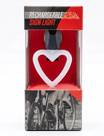 Lumina LED reincarcabila pentru spate bicicleta ACTION, mix culori