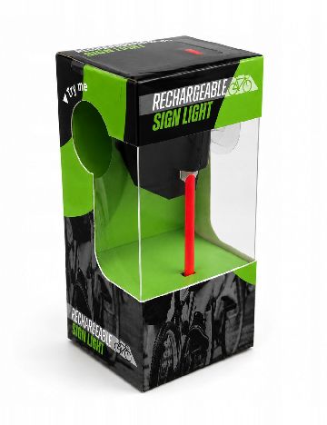 Lumina LED reincarcabila pentru spate bicicleta ACTION, mix culori