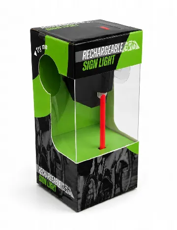 Lumina LED reincarcabila pentru spate bicicleta ACTION, mix culori