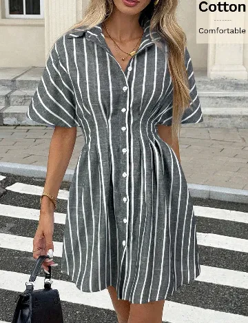 Rochie scurta SHEIN, gri