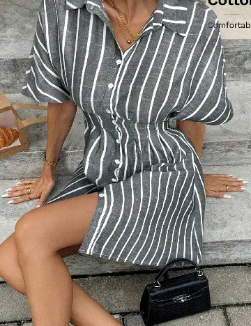 Rochie scurta SHEIN, gri