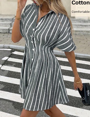 Rochie scurta SHEIN, gri