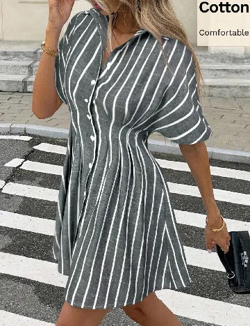 Rochie scurta SHEIN, gri