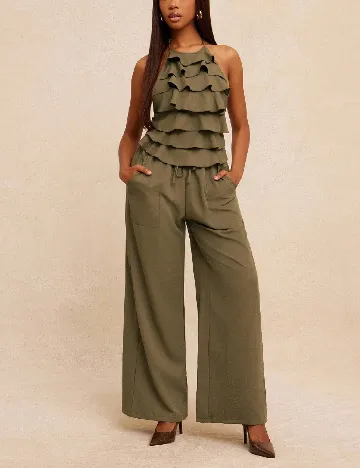 Pantaloni SHEIN, verde
