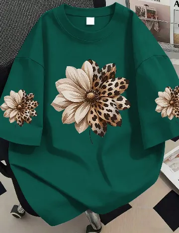 Tricou SHEIN CURVE, verde