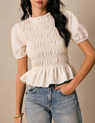 Bluza Poeselle, crem