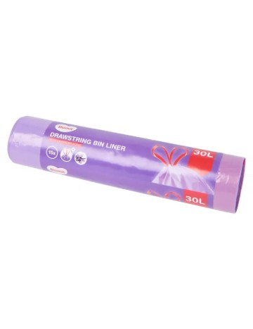 Saci menajeri 30L parfum lavanda, 15 bucati Dumil, mov