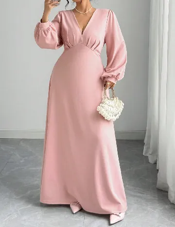 Rochie lunga SHEIN CURVE, roz