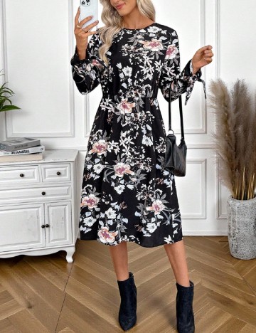 Rochie medie Emery Rose, floral print