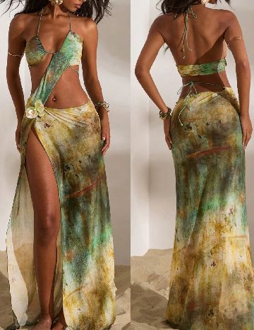 Rochie de plaja SHEIN, mix culori