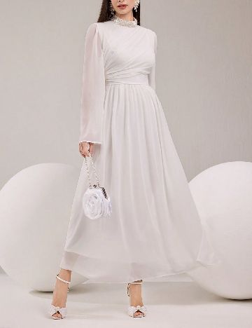 Rochie medie SHEIN, alb