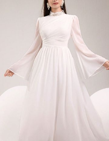 Rochie medie SHEIN, alb
