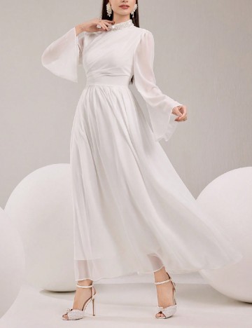 Rochie medie SHEIN, alb
