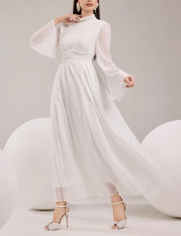 Rochie medie SHEIN, alb