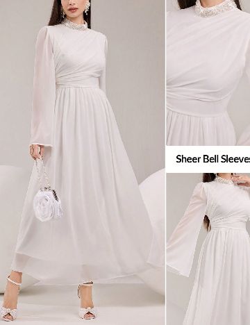 Rochie medie SHEIN, alb