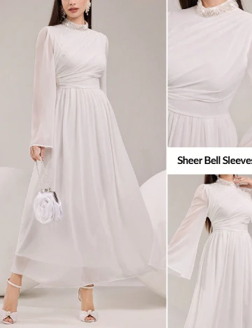 Rochie medie SHEIN, alb