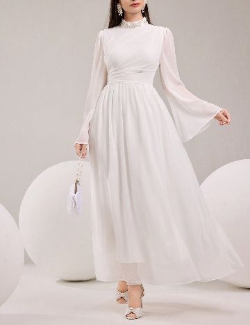 Rochie medie SHEIN, alb