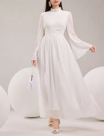 Rochie medie SHEIN, alb