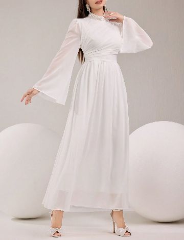 Rochie medie SHEIN, alb