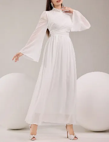 Rochie medie SHEIN, alb