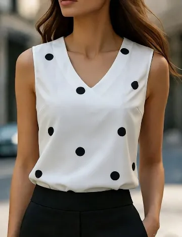 Top SHEIN, alb