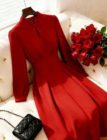 Rochie medie SHEIN, rosu