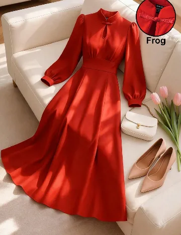 Rochie medie SHEIN, rosu