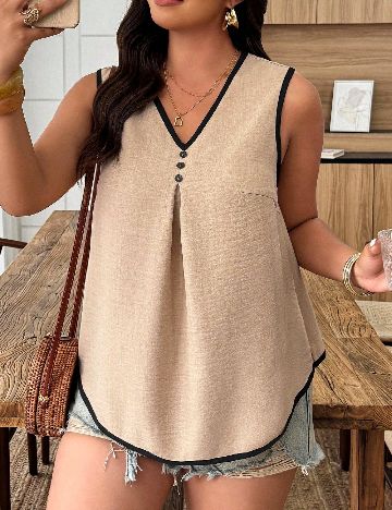 Bluza SHEIN CURVE, maro