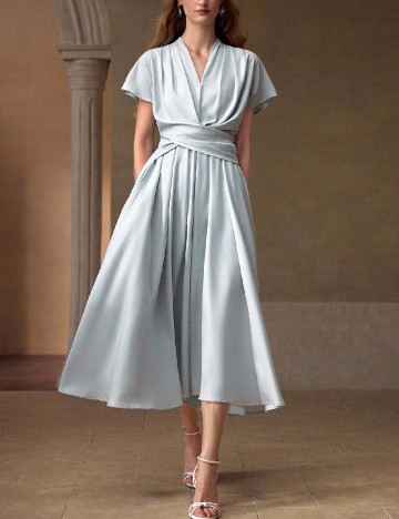 Rochie medie MOTF, albastru